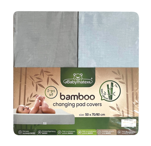 Potah na přebalovací pult Bamboo 2 ks 50 x 70/80 cm Babymatex