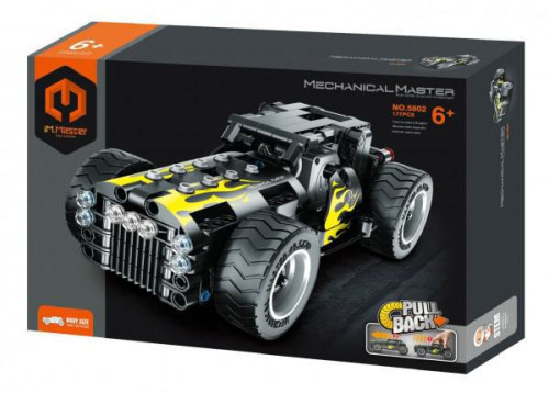 Stavebnice auto na zpětné natažení 177 dílků iM.Master