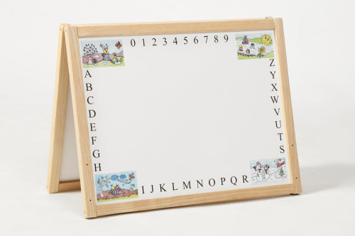 Tabule skládací A 5v1 dřevo 45x90x37cm magnetická v krabici