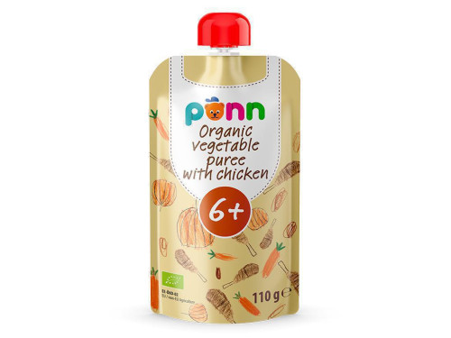 Salvest Ponn BIO Kuřátko se zeleninovým pyré (110 g)