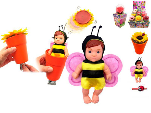 Miminko Babyblooms 12,5 cm s doplňky a květinou