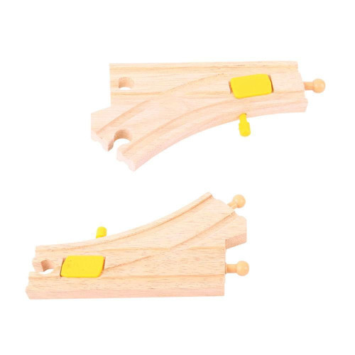 Přehazovací výhybka 2 ks Bigjigs Rail