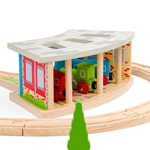 Trojité depo s vraty Bigjigs Rail