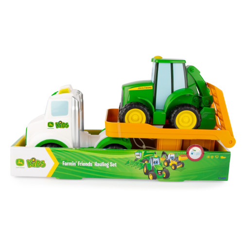 Traktor Johnny s tahačem 37 cm JD Kids John Deere