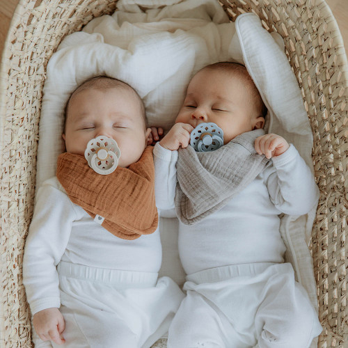 Dudlíky kaučuk 2 ks 0-6 měsíců Boheme Bibs