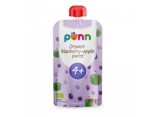 Kapsička Salvest Ponn BIO Jablko s borůvkami (100 g) 4m+