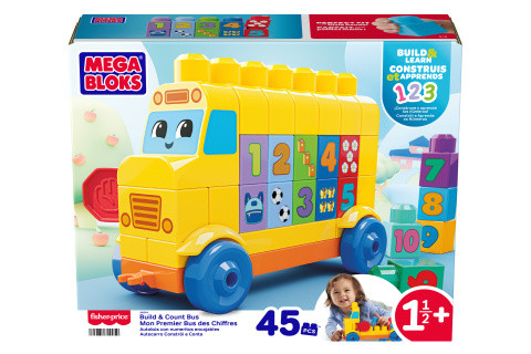Zábavný autobus s počítáním Mega bloks
