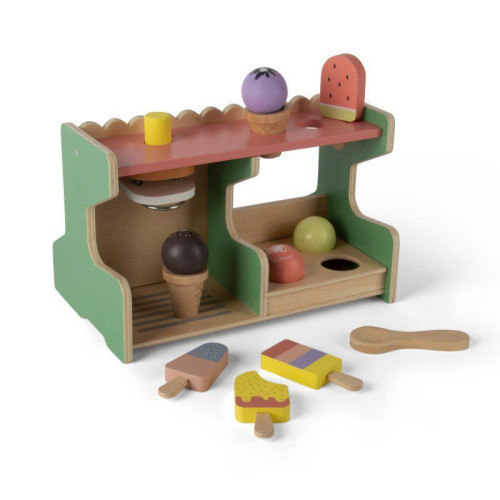 Playful Wood dřevěný zmrzlinový stánek 12 ks