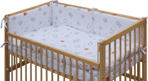 Dětská postýlka s kompletní výbavou 120 x 60 cm Labra Scarlett