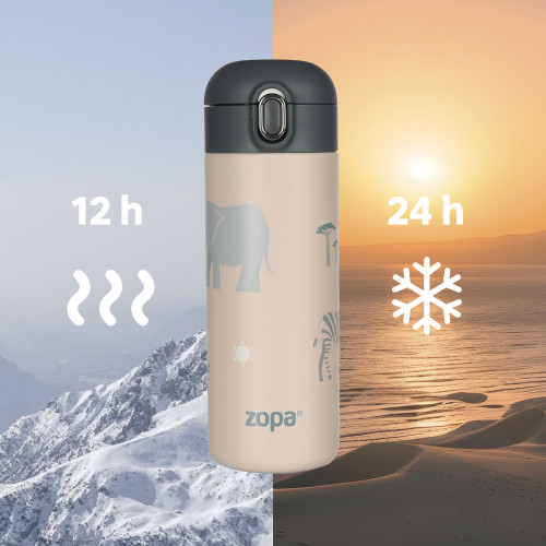 Termoska na tekutiny s brčkem 400 ml Zopa