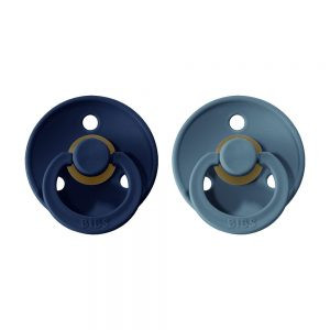 Dudlíky kaučuk 2 ks 6-18 měsíců Colour Bibs