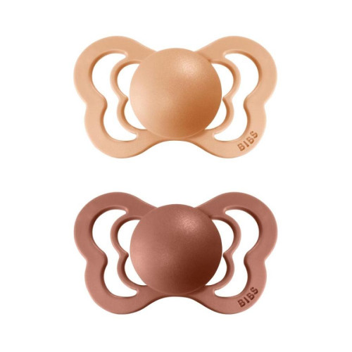 Bibs dudlíky silikon ortodonické 2 ks Couture 0 - 6 měsíců