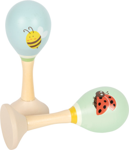 Dřevěné rumba koule Včelka a Beruška sada 2 ks small foot