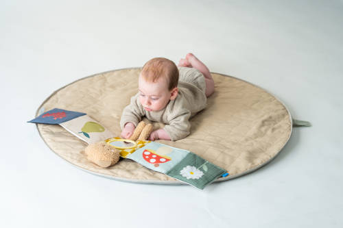 Medvídek plyšový s knížkou Snuggle Bear Taf Toys