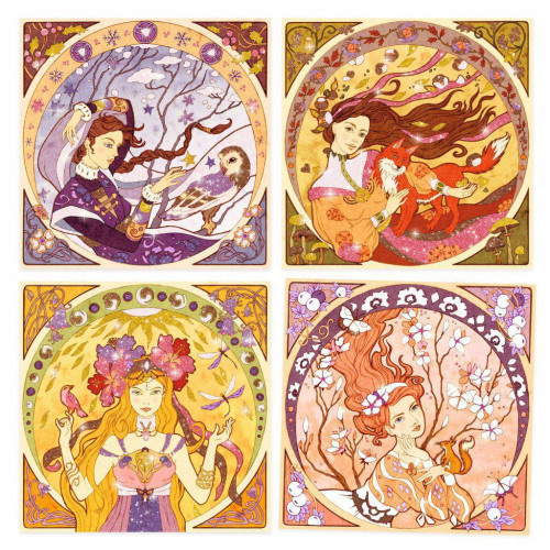 Djeco Inspirováno Alfons Mucha - Pískování