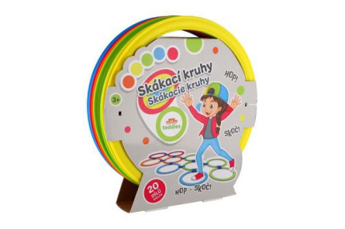 Skákací kruhy barevné plast průměr 27 cm