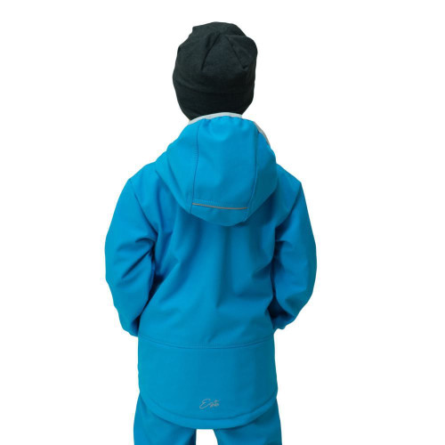Dětská softshellová bunda DUO Turquoise - tyrkysová Esito