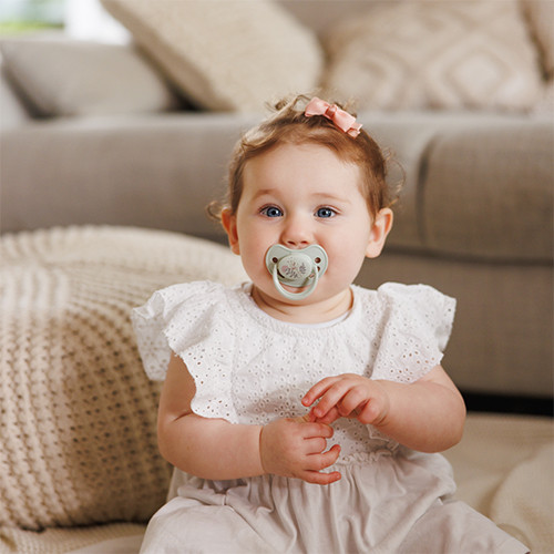 Dudlíky silikonové anatomické 6 - 18 m, 2 ks BabyOno