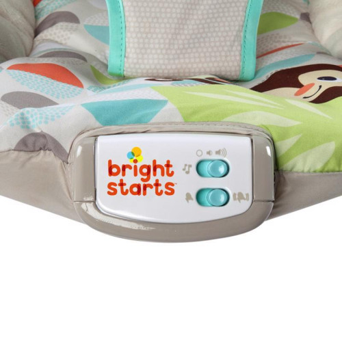 Lehátko vibrující s melodií Happy Safari 0 m+, do 9 kg, 2019 Bright Starts