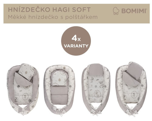 Hnízdečko Hagi s polštářkem soft Bomimi