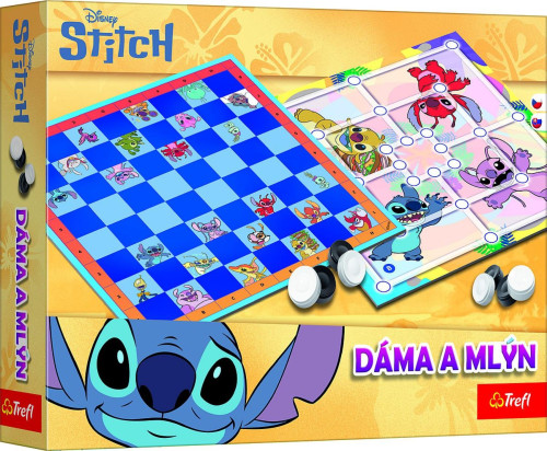 Dáma a Mlýn Lilo & Stitch společenská hra Trefl