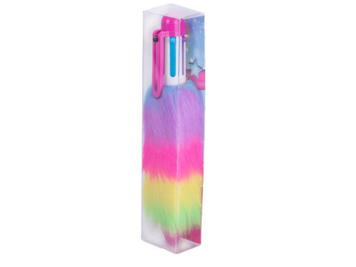 Glamour propiska barevná 14 cm chlupatá