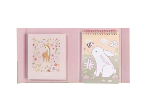 Omalovánky s pastelkami a samolepkami Rosa Fairy Garden Little Dutch