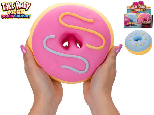 Mega Squeeze Jumbo strečový donut 16 cm -mačkací antistresová hračka
