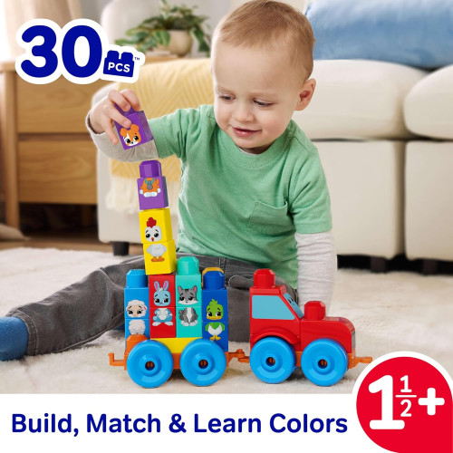 Traktor se zvířátky Mega Bloks