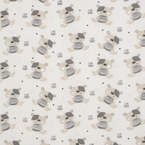 Dětská pěnová matrace New Baby Basic 120 x 60 x 5 cm Teddy bear