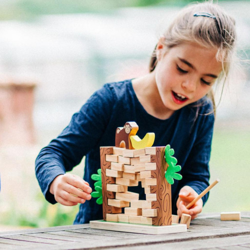 Dřevěná motorická hra Řítící se džungle Bigjigs Toys
