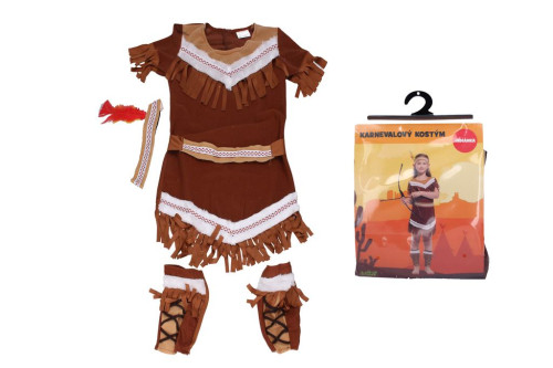 Set karneval - indiánka Vel. M 110-120 cm