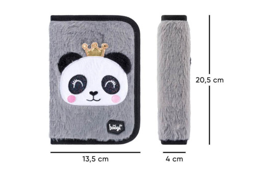 Školní penál jednopatrový Panda Baagl