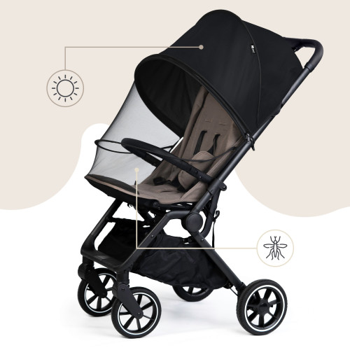 Uni síťka proti hmyzu & sluneční clona na kočárek 2 v 1 Sipo