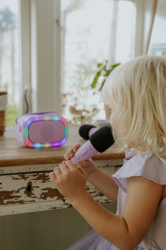 Bluetooth Karaoke párty set + 2 mikrofony Blue Lalarma