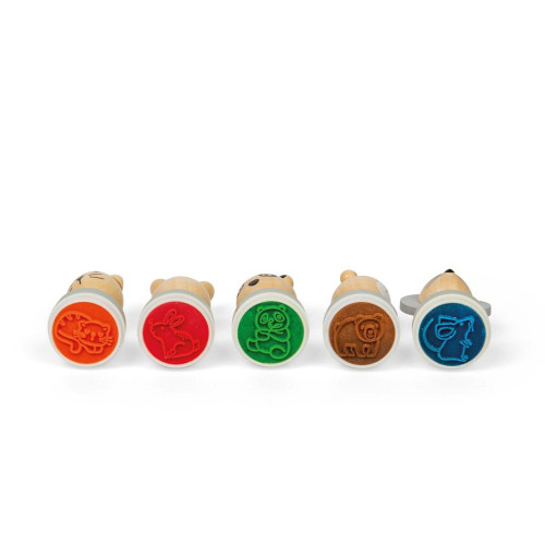 Dřevěná inkoustová razítka Zvířátka Bigjigs Toys