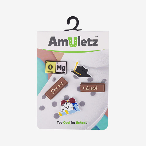 Amulety - ozdoby na boty Amuletz Too cool for school mix Coqui