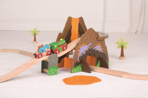 Dřevěná vláčkodráha dinosauři Bigjigs Rail