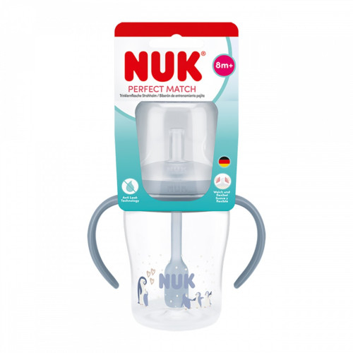 Kojenecká láhev na učení s brčkem 150 ml NUK Perfect Match