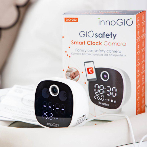 Domácí Smart Wi-fi kamera GIOsafety Clock InnoGIO