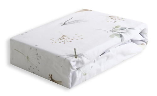 Bavlněné prostěradlo s gumou a potiskem 70 x 140 cm Babymatex