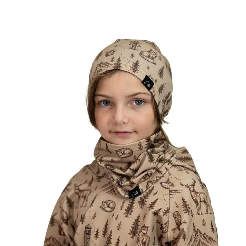 Bavlněný nákrčník Naše Orličky hnědý Esito