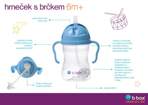 Univerzální sada na pití 3v1 240 ml B.box