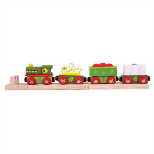 Dinosauří vláček + 3 koleje Bigjigs Rail