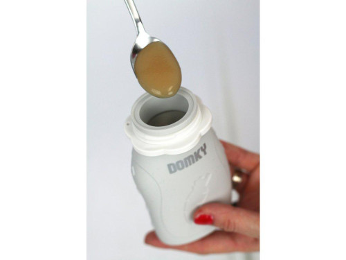 Plnitelná silikonová kapsička Domky 180 ml