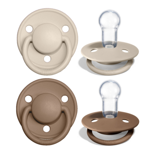Bibs dudlíky silikon 2 ks De Lux 0-36 měsíců One Size