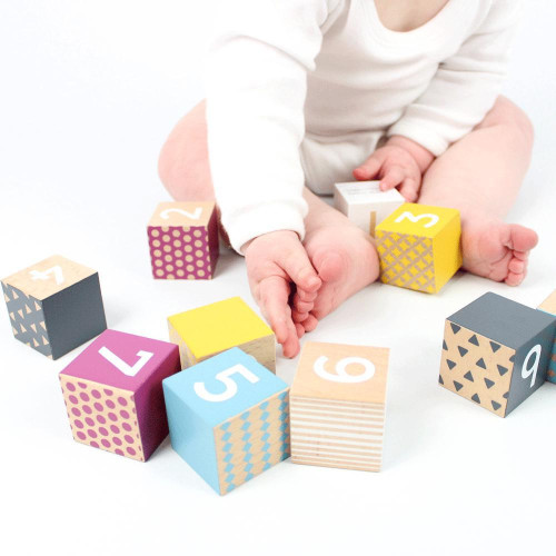 Didaktické kostky čísla Bigjigs Toys