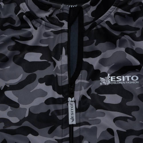 Dětská softshellová vesta Maskáč Zelená Esito