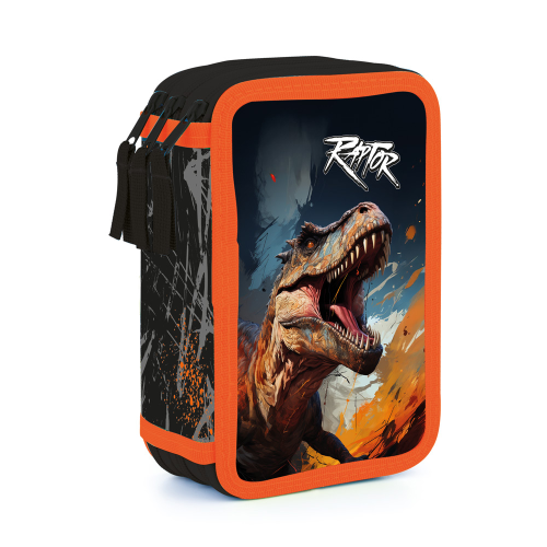Třípatrový penál prázdný Dino