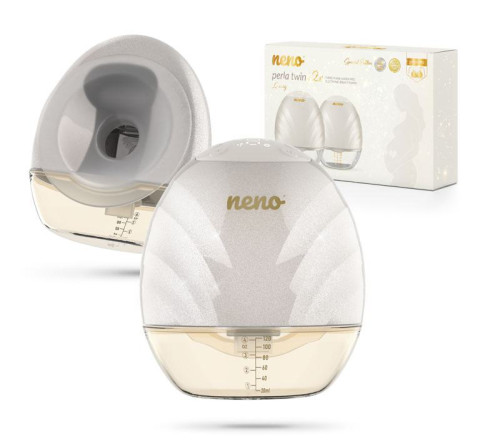 Odsávačka mateřského mléka duo elektrická handsfree Perla Twin neno